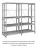 Стеллаж для одежды ТСУ 3/4 (3000х1060х600) П Стеллаж для одежды ТСУ 3/4 (3000х1060х600) П