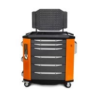 Тележка инструментальная ToollBox TBP-6 (оранжевая)